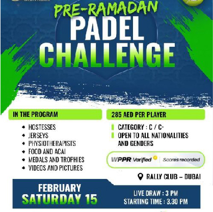 Pre-Ramadan Padel Challenge